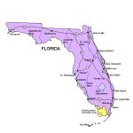 Labeled Florida Map with Capital