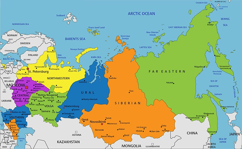 Outline Map of World